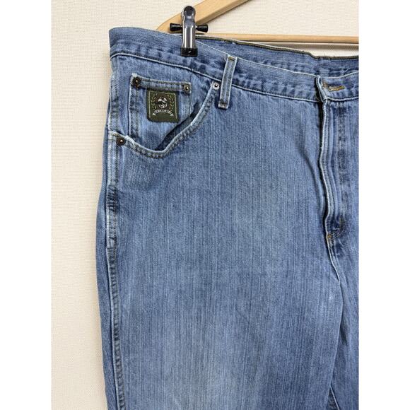 Cinch Jeans Men's Size 42 x 34 Denim 5 Pocket Western Work Jeans Distressed - Picture 2 of 16